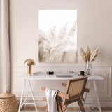 Shop Autumn Pampas Grass Photo Canvas Art Print-Boho, Botanicals, Coastal, Florals, Hamptons, Neutrals, Photography, Photography Canvas Prints, Pink, Portrait, View All-framed wall decor artwork