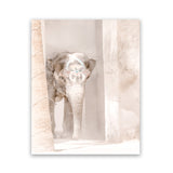Shop Elephant Steps Photo Art Print-Animals, Baby Nursery, Boho, Moroccan Days, Neutrals, Photography, Pink, Portrait, View All-framed poster wall decor artwork