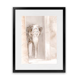 Shop Elephant Steps Photo Art Print-Animals, Baby Nursery, Boho, Moroccan Days, Neutrals, Photography, Pink, Portrait, View All-framed poster wall decor artwork