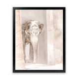 Shop Elephant Steps Photo Art Print-Animals, Baby Nursery, Boho, Moroccan Days, Neutrals, Photography, Pink, Portrait, View All-framed poster wall decor artwork