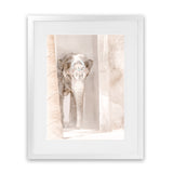 Shop Elephant Steps Photo Art Print-Animals, Baby Nursery, Boho, Moroccan Days, Neutrals, Photography, Pink, Portrait, View All-framed poster wall decor artwork