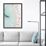 Shop Summer in Italy I Photo Canvas Art Print-Amalfi Coast Italy, Blue, Boho, Coastal, Green, Photography, Photography Canvas Prints, Portrait, View All-framed wall decor artwork