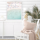 Shop Summer in Italy II Photo Art Print-Amalfi Coast Italy, Blue, Boho, Coastal, Green, Photography, Portrait, Tropical, View All-framed poster wall decor artwork