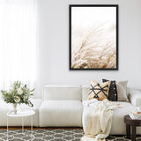 Shop Winter Pampas Reeds Photo Canvas Print-Boho, Hamptons, Neutrals, Photography Canvas Prints, Portrait, Scandinavian, View All-framed wall decor artwork