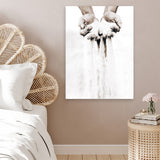 Shop Sands Of Time I Photo Canvas Art Print-Boho, Moroccan Days, Neutrals, Orange, Photography, Photography Canvas Prints, Portrait, View All, White-framed wall decor artwork