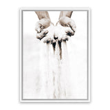 Shop Sands Of Time I Photo Canvas Art Print-Boho, Moroccan Days, Neutrals, Orange, Photography, Photography Canvas Prints, Portrait, View All, White-framed wall decor artwork