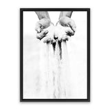 Shop Sands Of Time II Photo Canvas Art Print-Black, Boho, Moroccan Days, Neutrals, Photography, Photography Canvas Prints, Portrait, View All-framed wall decor artwork