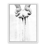 Shop Sands Of Time II Photo Canvas Art Print-Black, Boho, Moroccan Days, Neutrals, Photography, Photography Canvas Prints, Portrait, View All-framed wall decor artwork