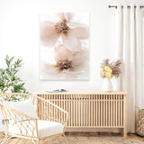 Shop Winter Blooms I Photo Canvas Art Print-Florals, Neutrals, Photography, Photography Canvas Prints, Pink, Portrait, Purple, View All-framed wall decor artwork