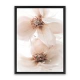 Shop Winter Blooms I Photo Canvas Art Print-Florals, Neutrals, Photography, Photography Canvas Prints, Pink, Portrait, Purple, View All-framed wall decor artwork