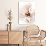 Shop Winter Blooms II Photo Canvas Art Print-Florals, Neutrals, Photography, Photography Canvas Prints, Pink, Portrait, Purple, View All-framed wall decor artwork