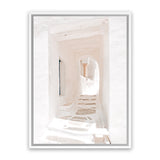 Shop Old White Town Photo Canvas Art Print-Amalfi Coast Italy, Boho, Greece, Moroccan Days, Photography, Photography Canvas Prints, Pink, Portrait, View All-framed wall decor artwork