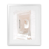 Shop Old White Town Photo Art Print-Amalfi Coast Italy, Greece, Moroccan Days, Photography, Pink, Portrait, View All-framed poster wall decor artwork