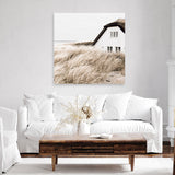 Shop Coastal Barn (Square) Photo Canvas Art Print-Boho, Brown, Coastal, Hamptons, Neutrals, Photography Canvas Prints, Scandinavian, Square, View All-framed wall decor artwork
