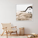 Shop Coastal Barn (Square) Photo Canvas Art Print-Boho, Brown, Coastal, Hamptons, Neutrals, Photography Canvas Prints, Scandinavian, Square, View All-framed wall decor artwork