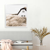 Shop Coastal Barn (Square) Photo Art Print-Boho, Brown, Coastal, Hamptons, Neutrals, Photography, Scandinavian, Square, View All-framed poster wall decor artwork