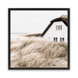 Shop Coastal Barn (Square) Photo Canvas Art Print-Boho, Brown, Coastal, Hamptons, Neutrals, Photography Canvas Prints, Scandinavian, Square, View All-framed wall decor artwork