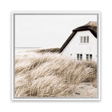 Shop Coastal Barn (Square) Photo Canvas Art Print-Boho, Brown, Coastal, Hamptons, Neutrals, Photography Canvas Prints, Scandinavian, Square, View All-framed wall decor artwork