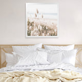 Shop Coastal Grass (Square) Photo Art Print-Boho, Botanicals, Coastal, Florals, Hamptons, Neutrals, Photography, Scandinavian, Square, View All-framed poster wall decor artwork