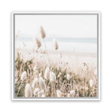 Shop Coastal Grass (Square) Photo Canvas Art Print-Boho, Botanicals, Coastal, Florals, Hamptons, Neutrals, Photography Canvas Prints, Scandinavian, Square, View All-framed wall decor artwork