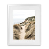 Shop Coastal Path I Photo Art Print-Boho, Brown, Coastal, Green, Nature, Photography, Portrait, View All-framed poster wall decor artwork