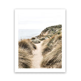 Shop Coastal Path I Photo Art Print-Boho, Brown, Coastal, Green, Nature, Photography, Portrait, View All-framed poster wall decor artwork