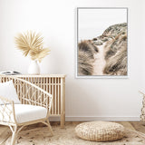 Shop Coastal Path II Photo Canvas Art Print-Boho, Brown, Coastal, Green, Nature, Photography, Photography Canvas Prints, Portrait, View All-framed wall decor artwork