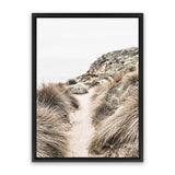Shop Coastal Path II Photo Canvas Art Print-Boho, Brown, Coastal, Green, Nature, Photography, Photography Canvas Prints, Portrait, View All-framed wall decor artwork