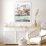 Shop Puglia View I Photo Art Print-Amalfi Coast Italy, Boho, Coastal, Green, Neutrals, Photography, Portrait, View All-framed poster wall decor artwork