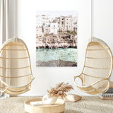 Shop Puglia View I Photo Canvas Art-Amalfi Coast Italy, Boho, Coastal, Green, Neutrals, Photography, Photography Canvas Prints, Portrait, View All-framed wall decor artwork