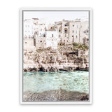 Shop Puglia View I Photo Canvas Art-Amalfi Coast Italy, Boho, Coastal, Green, Neutrals, Photography, Photography Canvas Prints, Portrait, View All-framed wall decor artwork
