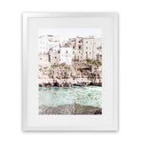 Shop Puglia View I Photo Art Print-Amalfi Coast Italy, Boho, Coastal, Green, Neutrals, Photography, Portrait, View All-framed poster wall decor artwork