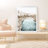 Shop Puglia View II Photo Art Print-Amalfi Coast Italy, Blue, Boho, Coastal, Neutrals, Photography, Portrait, View All-framed poster wall decor artwork