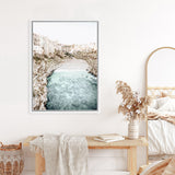 Shop Puglia View II Photo Canvas Art-Amalfi Coast Italy, Blue, Boho, Coastal, Neutrals, Photography, Photography Canvas Prints, Portrait, View All-framed wall decor artwork