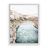 Shop Puglia View II Photo Canvas Art-Amalfi Coast Italy, Blue, Boho, Coastal, Neutrals, Photography, Photography Canvas Prints, Portrait, View All-framed wall decor artwork