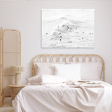 Shop Surf Swell B&W Photo Canvas Art Print-Coastal, Landscape, Photography, Photography Canvas Prints, View All, White-framed wall decor artwork