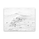 Shop Surf Swell B&W Photo Canvas Art Print-Coastal, Landscape, Photography, Photography Canvas Prints, View All, White-framed wall decor artwork