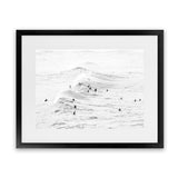 Shop Surf Swell B&W Photo Art Print-Coastal, Landscape, Photography, View All, White-framed poster wall decor artwork