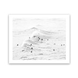 Shop Surf Swell B&W Photo Art Print-Coastal, Landscape, Photography, View All, White-framed poster wall decor artwork