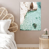 Shop Italian Coastline Photo Canvas Art Print-Amalfi Coast Italy, Blue, Boho, Coastal, Green, Photography, Photography Canvas Prints, Portrait, View All-framed wall decor artwork