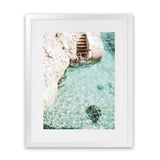 Shop Italian Coastline Photo Art Print-Amalfi Coast Italy, Blue, Boho, Coastal, Green, Photography, Portrait, Tropical, View All-framed poster wall decor artwork