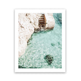 Shop Italian Coastline Photo Art Print-Amalfi Coast Italy, Blue, Boho, Coastal, Green, Photography, Portrait, Tropical, View All-framed poster wall decor artwork