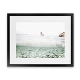 Shop Underwater Horizon Photo Art Print-Blue, Boho, Coastal, Green, Landscape, Photography, View All, White-framed poster wall decor artwork