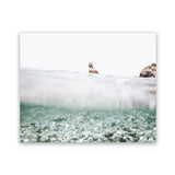 Shop Underwater Horizon Photo Art Print-Blue, Boho, Coastal, Green, Landscape, Photography, View All, White-framed poster wall decor artwork