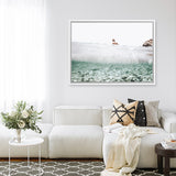 Shop Underwater Horizon II Photo Canvas Art Print-Blue, Coastal, Green, Landscape, Photography, Photography Canvas Prints, Tropical, View All-framed wall decor artwork