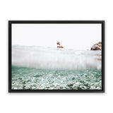 Shop Underwater Horizon II Photo Canvas Art Print-Blue, Coastal, Green, Landscape, Photography, Photography Canvas Prints, Tropical, View All-framed wall decor artwork