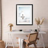 Shop Santorini Summer I Photo Art Print-Boho, Coastal, Greece, Photography, Portrait, View All, White-framed poster wall decor artwork