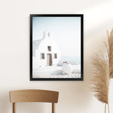 Shop Santorini Summer I Photo Art Print-Boho, Coastal, Greece, Photography, Portrait, View All, White-framed poster wall decor artwork