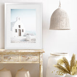 Shop Santorini Summer I Photo Art Print-Boho, Coastal, Greece, Photography, Portrait, View All, White-framed poster wall decor artwork
