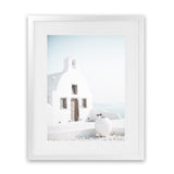 Shop Santorini Summer I Photo Art Print-Boho, Coastal, Greece, Photography, Portrait, View All, White-framed poster wall decor artwork